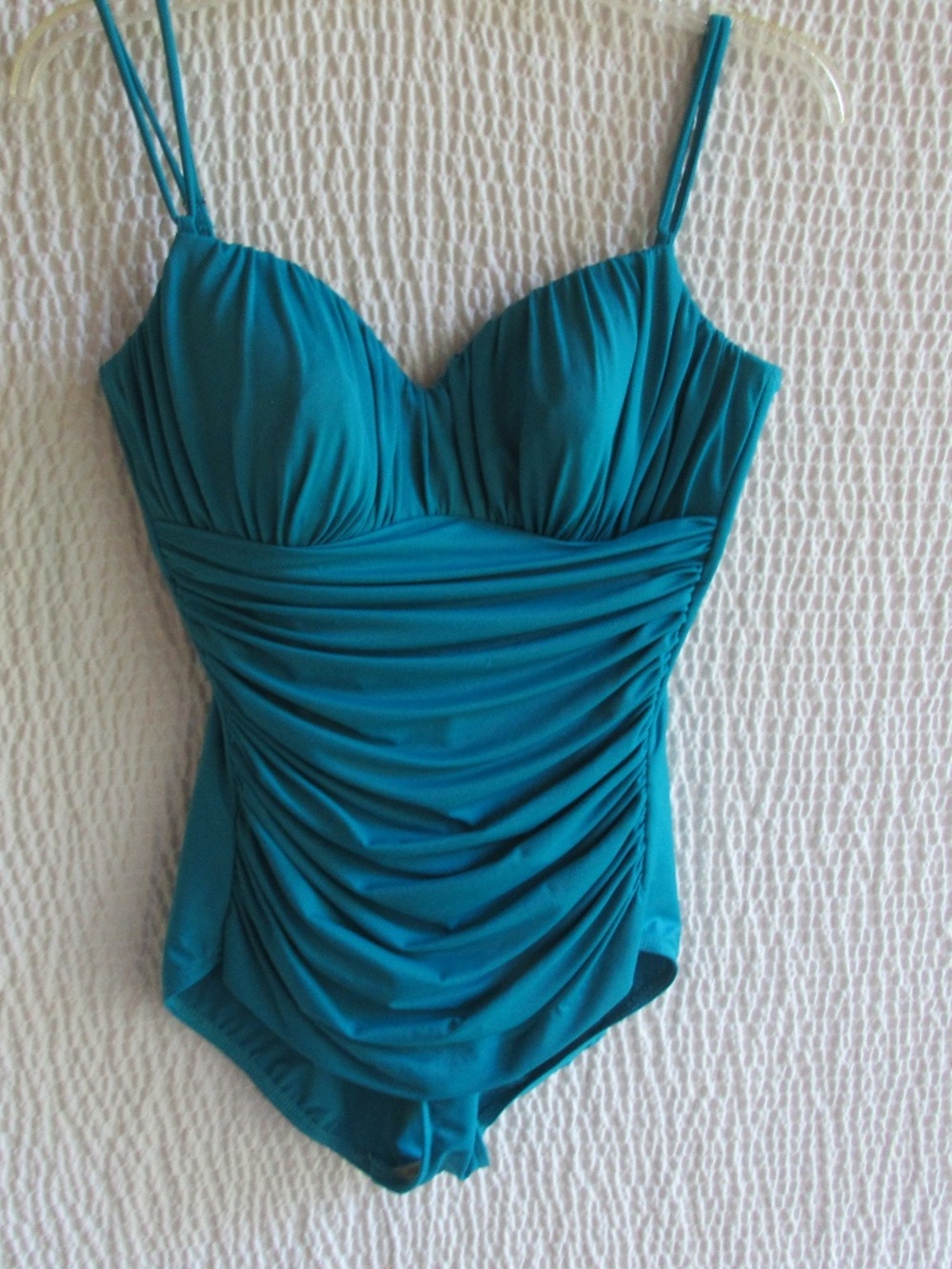 MiracleSuit 14 Blue Slimming Padded No Wire 1 PC Swimsuit Swim Suit
